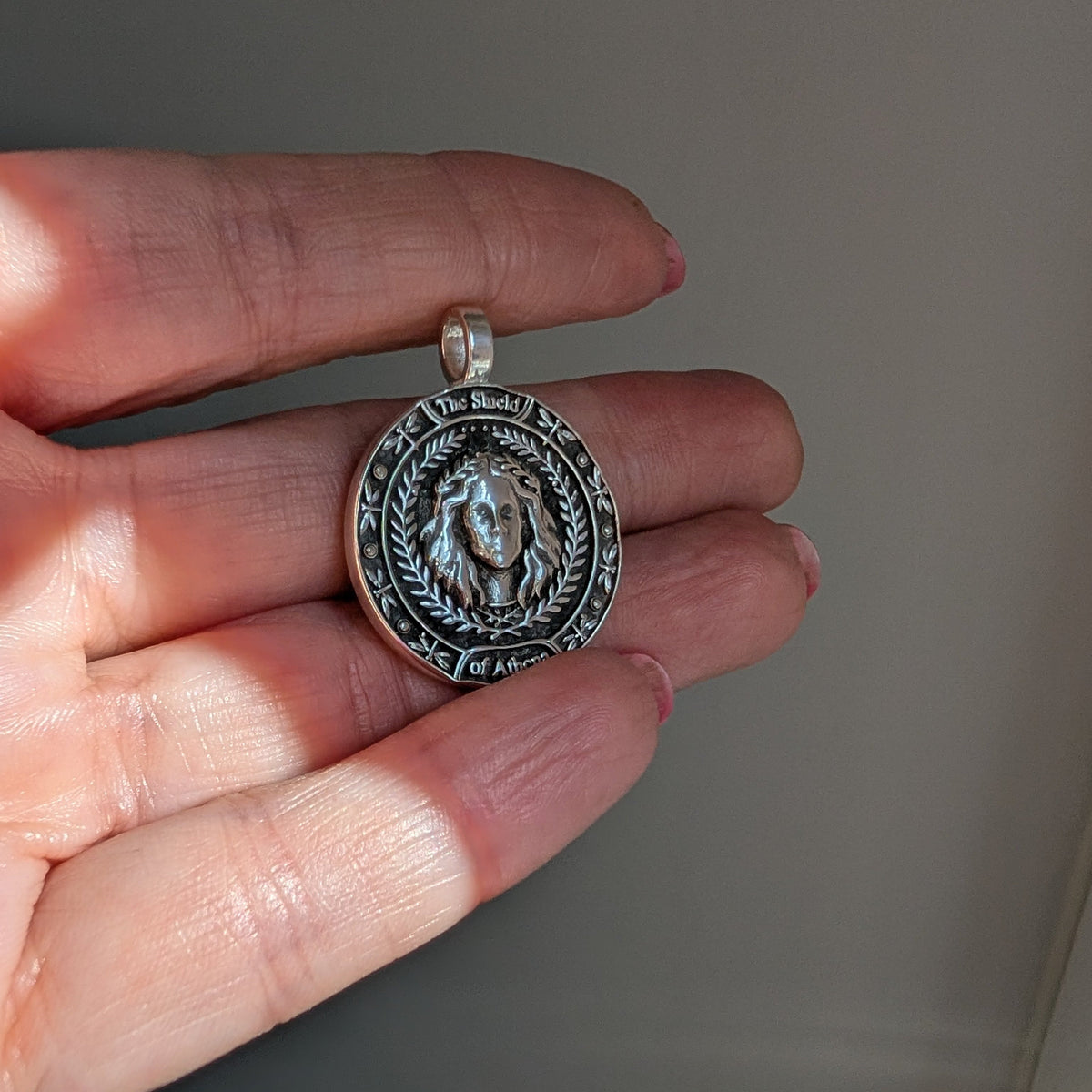 The Shield of Athena — Made-to-Order Pendant in Silver or Gold