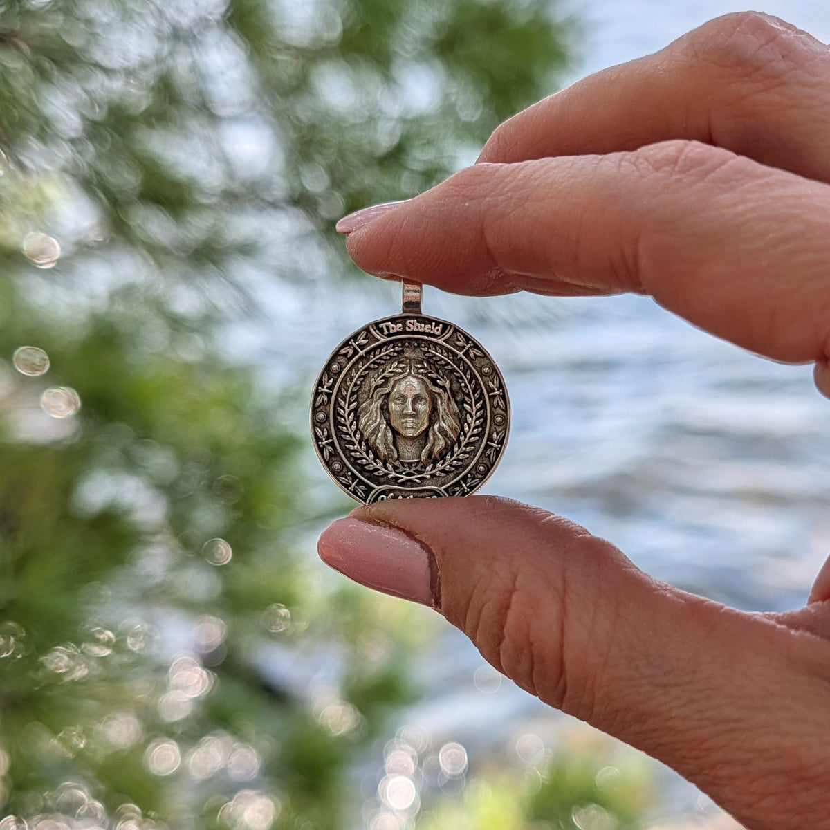The Shield of Athena — Made-to-Order Pendant in Silver or Gold