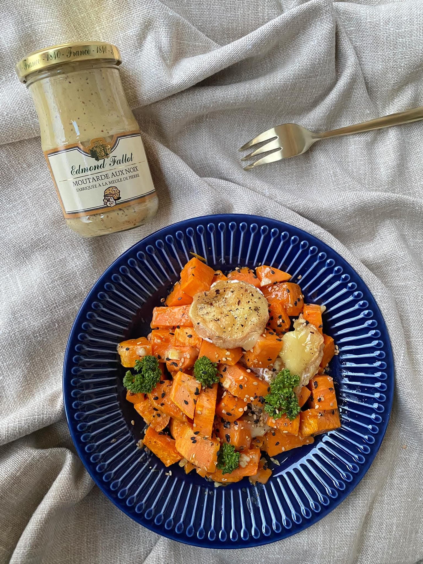 Edmond fallot-Moutarde de dijon au noix (Dijon Mustard with Walnuts) 210 ml
