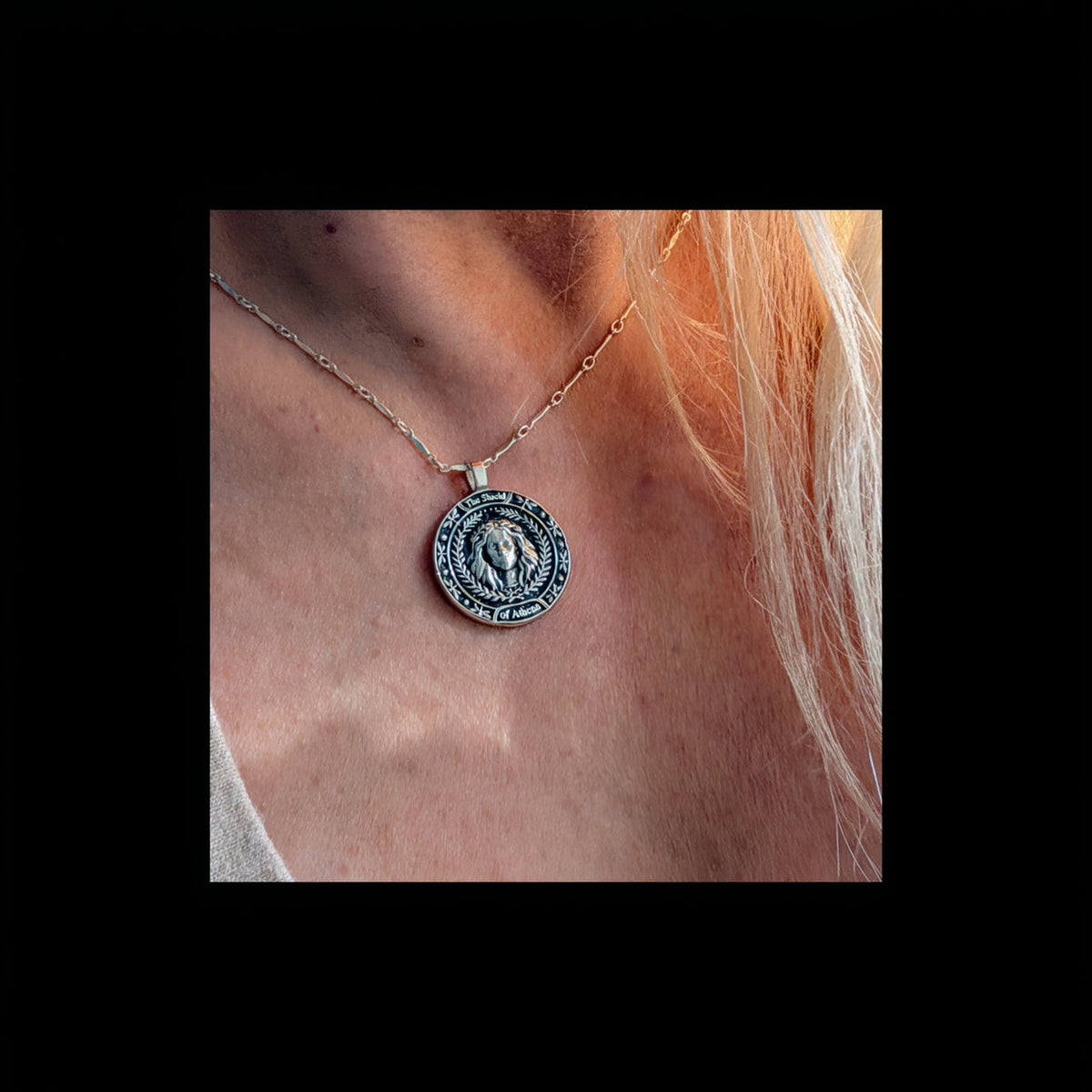 The Shield of Athena — Made-to-Order Pendant in Silver or Gold