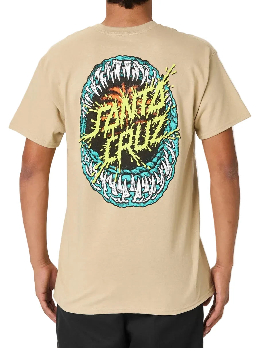 Santa Cruz 'Shark Jaw' Tee - Tan