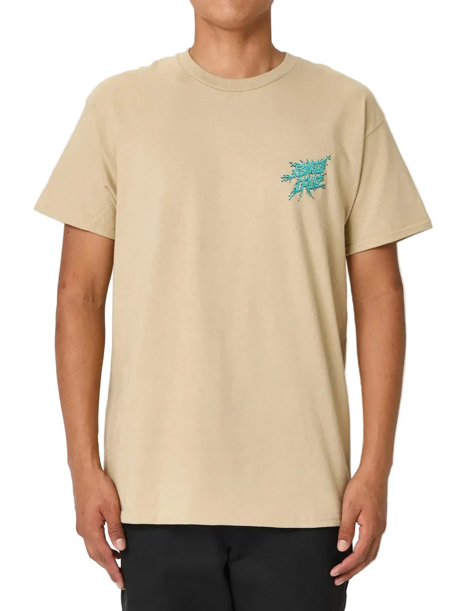 Santa Cruz 'Shark Jaw' Tee - Tan