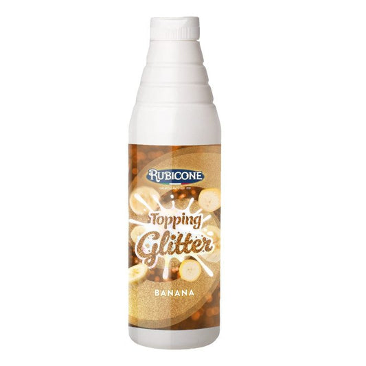 Garniture Scintillante Saveur Banane - Bouteille Souple 1 KG - Rubicone Canada - Livraison Gratuite au Canada pour les Commandes Supérieures à 199 CAD