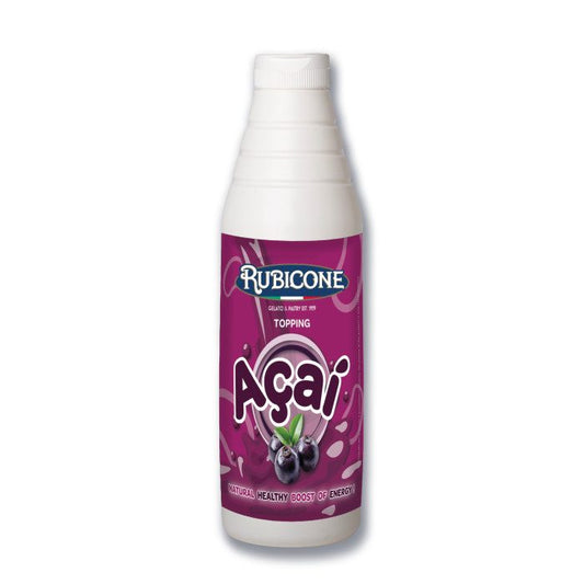 Garniture Açaï - Bouteille Souple de 1 KG - Rubicone Canada - Livraison Gratuite au Canada pour les Commandes de Plus de 199 $ CA