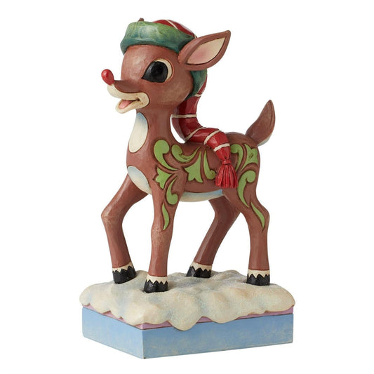 Rudolph: Rudolph in Long Hat Jim Shore
