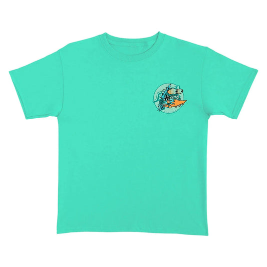 Santa Cruz 'Meek Slasher Box' Tee - Mint Green (KIDS)