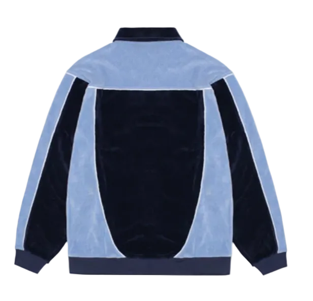 Jacker 'Comfy' Velvet Polo - Blue
