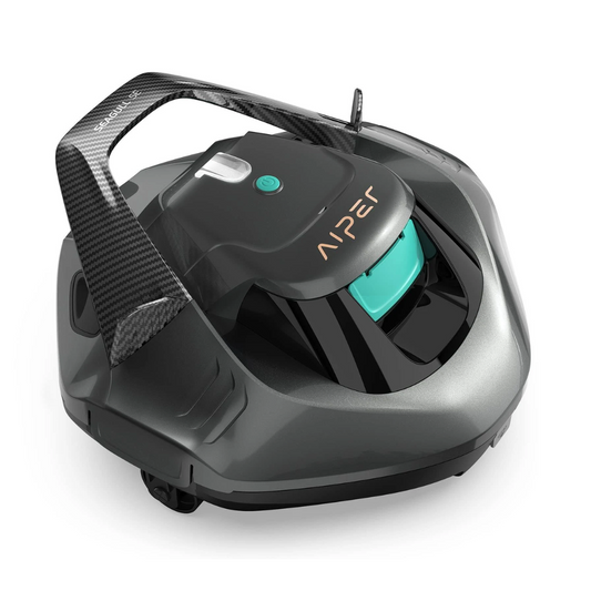 Aspirateur Robot nettoyeur de piscine sans fil AIPER Seagull SE pour les piscines à fond plat hors sol/enterrées jusqu'à 12 m