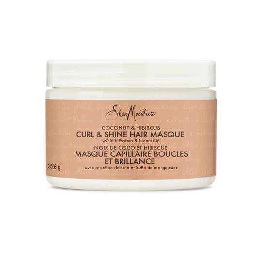 SHEAMOISTURE COCONUT & HIBISCUS CURL & SHINE HAIR MASQUE 11.5OZ