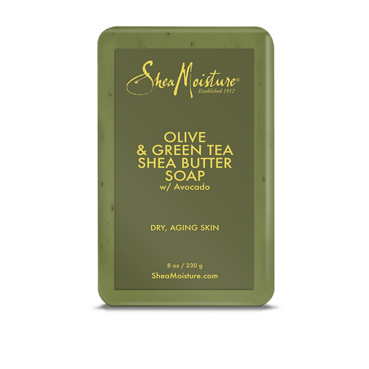 SHEAMOISTURE OLIVE & GREEN TEA SHEA BUTTER BAR SOAP 8OZ