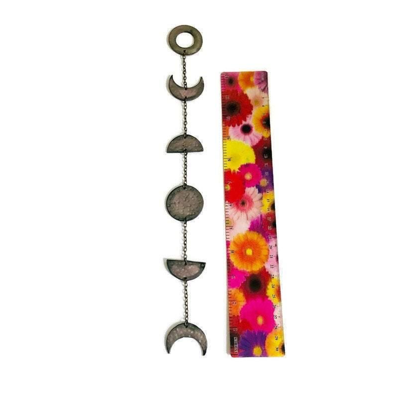 Small Blue Moon Phase Wall Hanging
