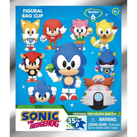 Sonic the Hedgehog 35th Anniversary Series 6 Mystery 3D Foam Bag Clip