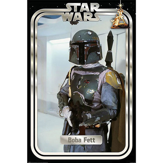 Affiche Star Wars Boba Fett Rétro 24x36