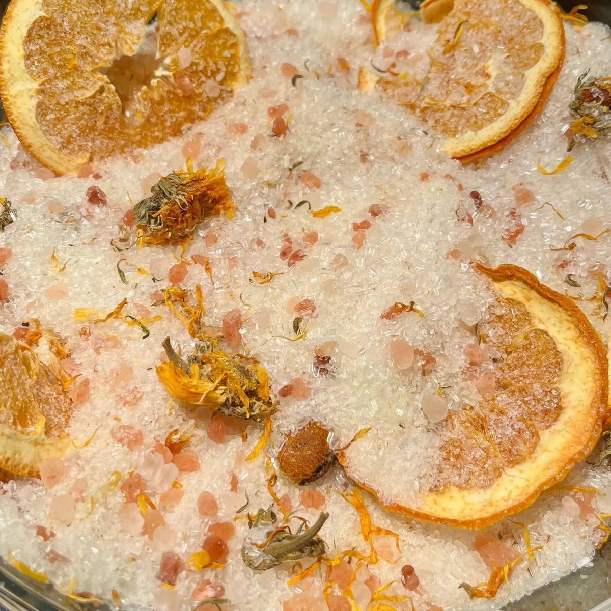 Sels de bain orange et calendula
