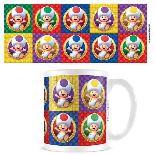 Mug Super Mario Multi Toads blanc 325 ml