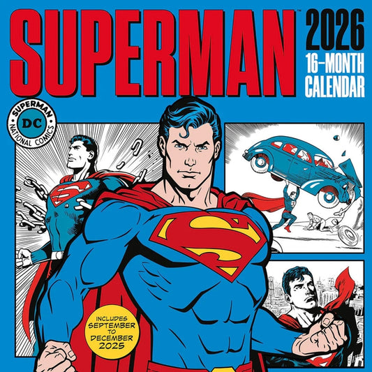 Calendrier carré officiel Superman 2026