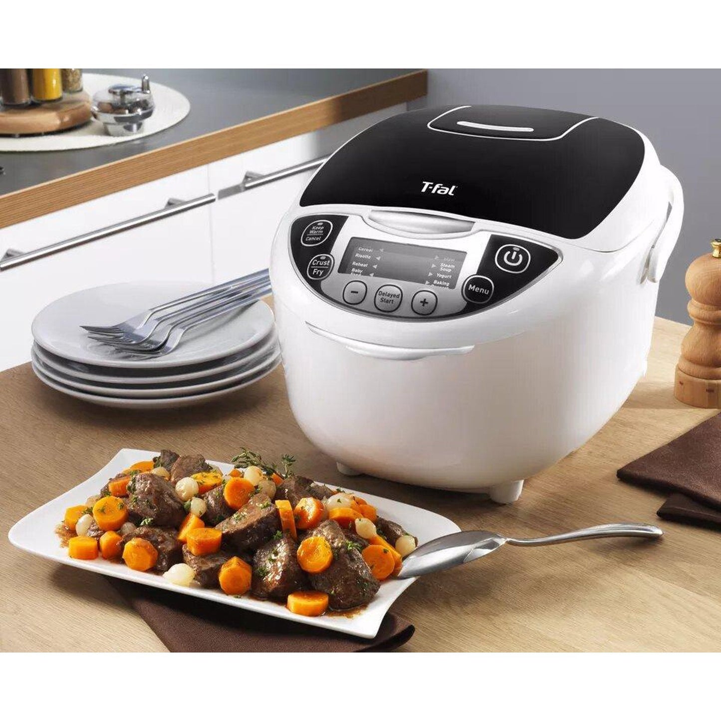 T-FAL 10 in 1 Rice and Multi Cooker - Blemished package with full warranty - RK705851