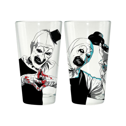 Terrifier 2pk 16oz Pint Glass Set