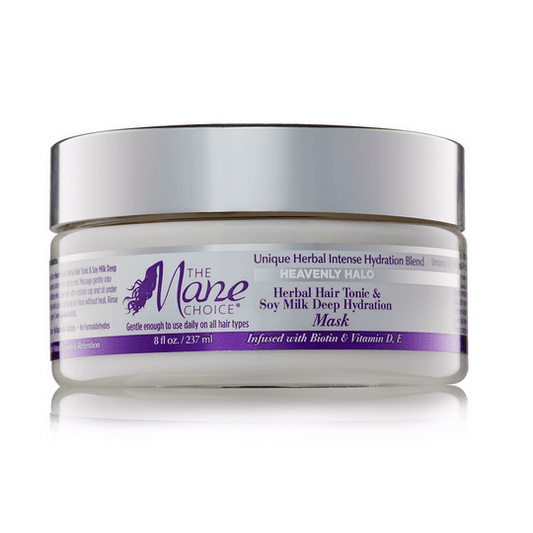THE MANE CHOICE Heavenly Halo Herbal Hair Tonic & Soy Milk Deep Hydration Mask 8OZ