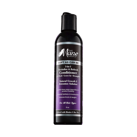 THE MANE CHOICE The Alpha Soft As Can Be Revitalize & Refresh 3-in-1 Co-Wash, Leave In, Detangler 8OZ