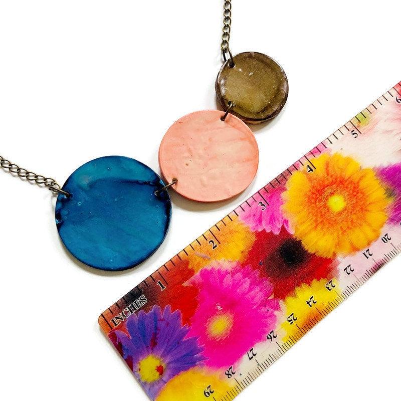Tri Tone Statement Jewelry Set