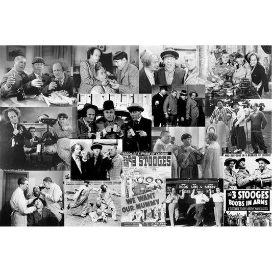Three Stooges - Collage Poster