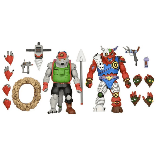 Figurines Tortues Ninja - Dirtbag & Groundchuck Pack de 2