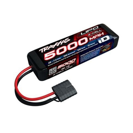 Traxxas 2S 5000mAh 7.4V 25C LiPo iD Connector Soft Case Battery 137x24x43mm