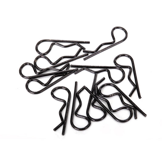 Attaches de carrosserie Traxxas taille standard - Noires (lot de 12)