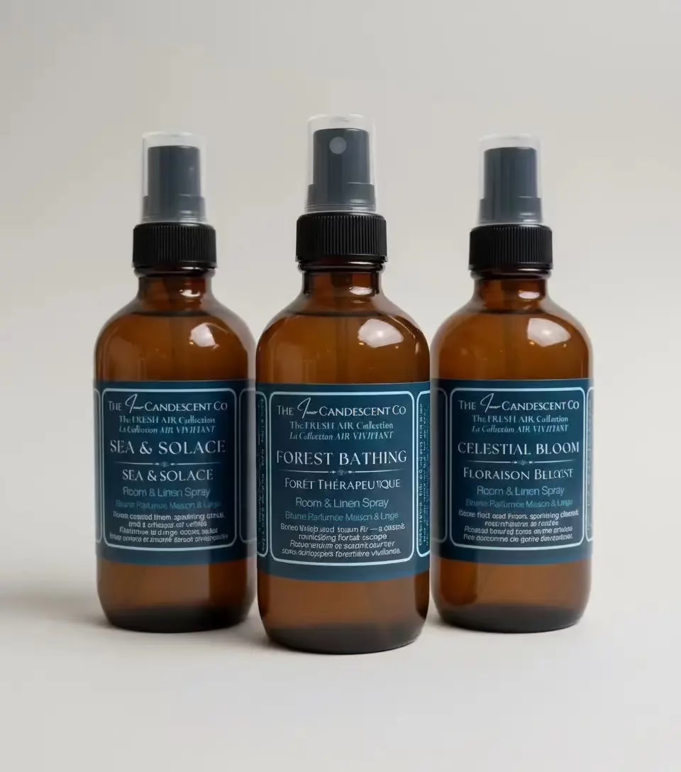 Vaporisateur d’ambiance et literie Celestial Bloom – Rose et ambre, sans alcool