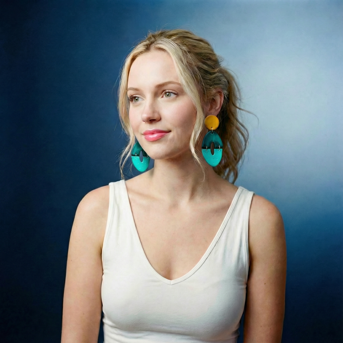 Long Artsy Clip On Earrings for Non-Pierced Ears, Handmade – "Zoe"
