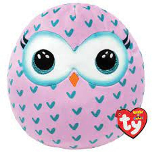 Ty Squish-a-Boos - Winks the Owl 14"