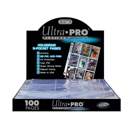 Pochettes Ultra Pro Platine 9 compartiments pour cartes format standard (paquet de 100)