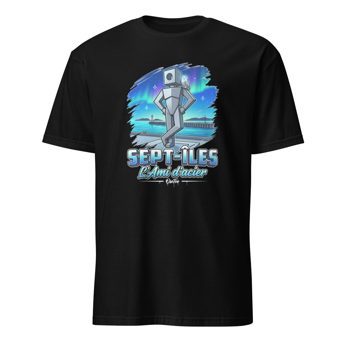 OseTee Sept-Îles T-shirt, Black – T-shirt Sept-Îles noir, Côte-Nord, Québec