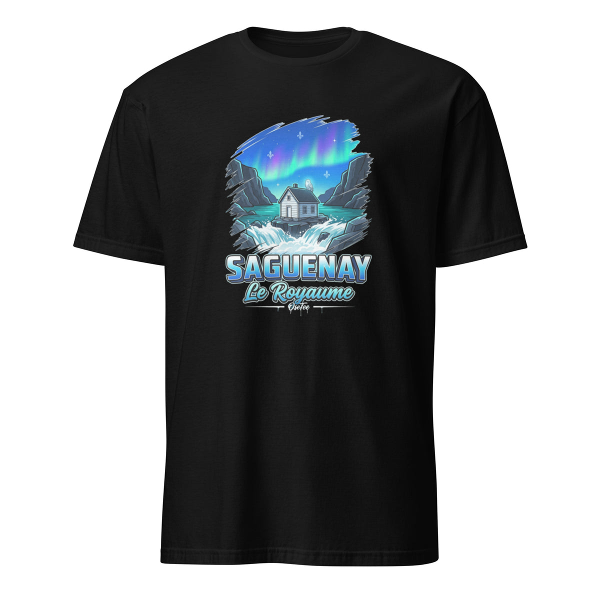 OseTee Saguenay T-shirt, Black – T-shirt Saguenay noir, Saguenay–Lac-Saint-Jean, Québec