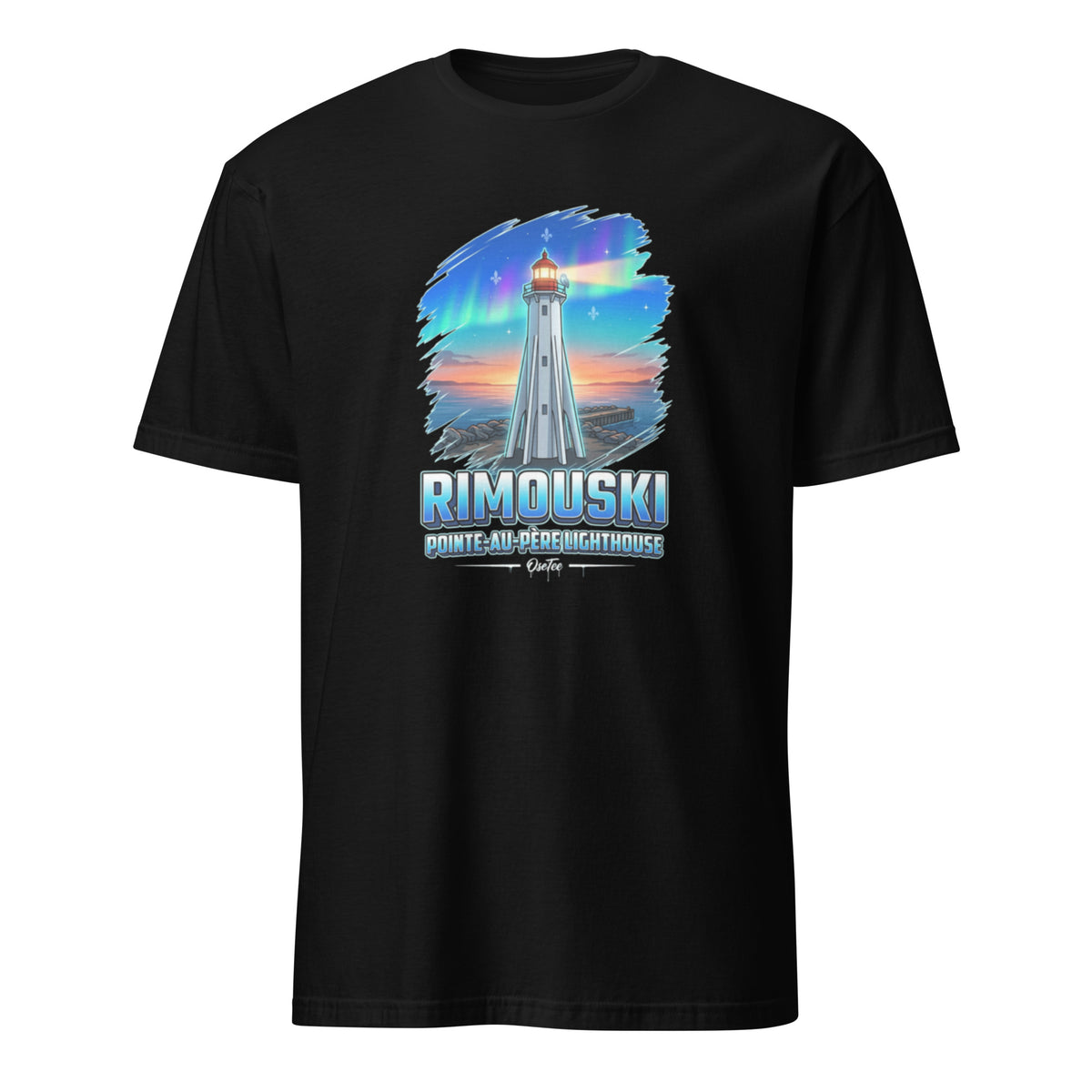 OseTee Rimouski T-shirt, Black – T-shirt Rimouski noir, Bas-Saint-Laurent, Québec