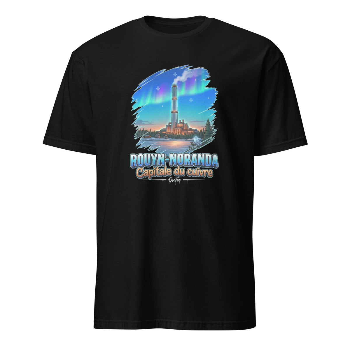OseTee Rouyn-Noranda T-shirt, Black – T-shirt Rouyn-Noranda noir, Abitibi-Témiscamingue, Québec