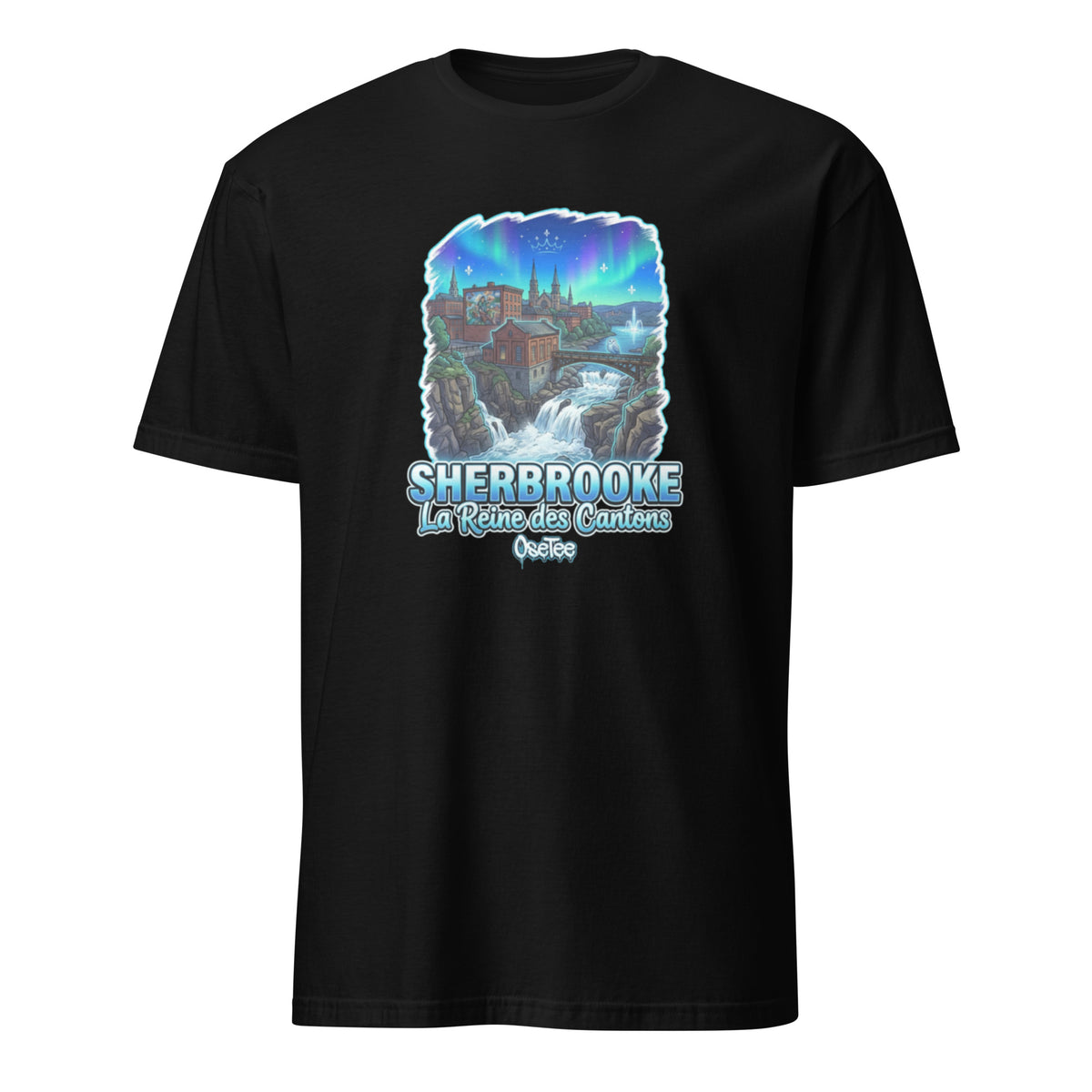 OseTee Sherbrooke T-shirt, Black – T-shirt Sherbrooke noir, Cantons-de-l'Est, Québec