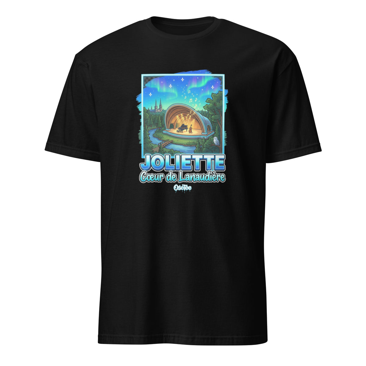 OseTee Joliette T-shirt, Black – T-shirt Joliette noir, Lanaudière, Québec