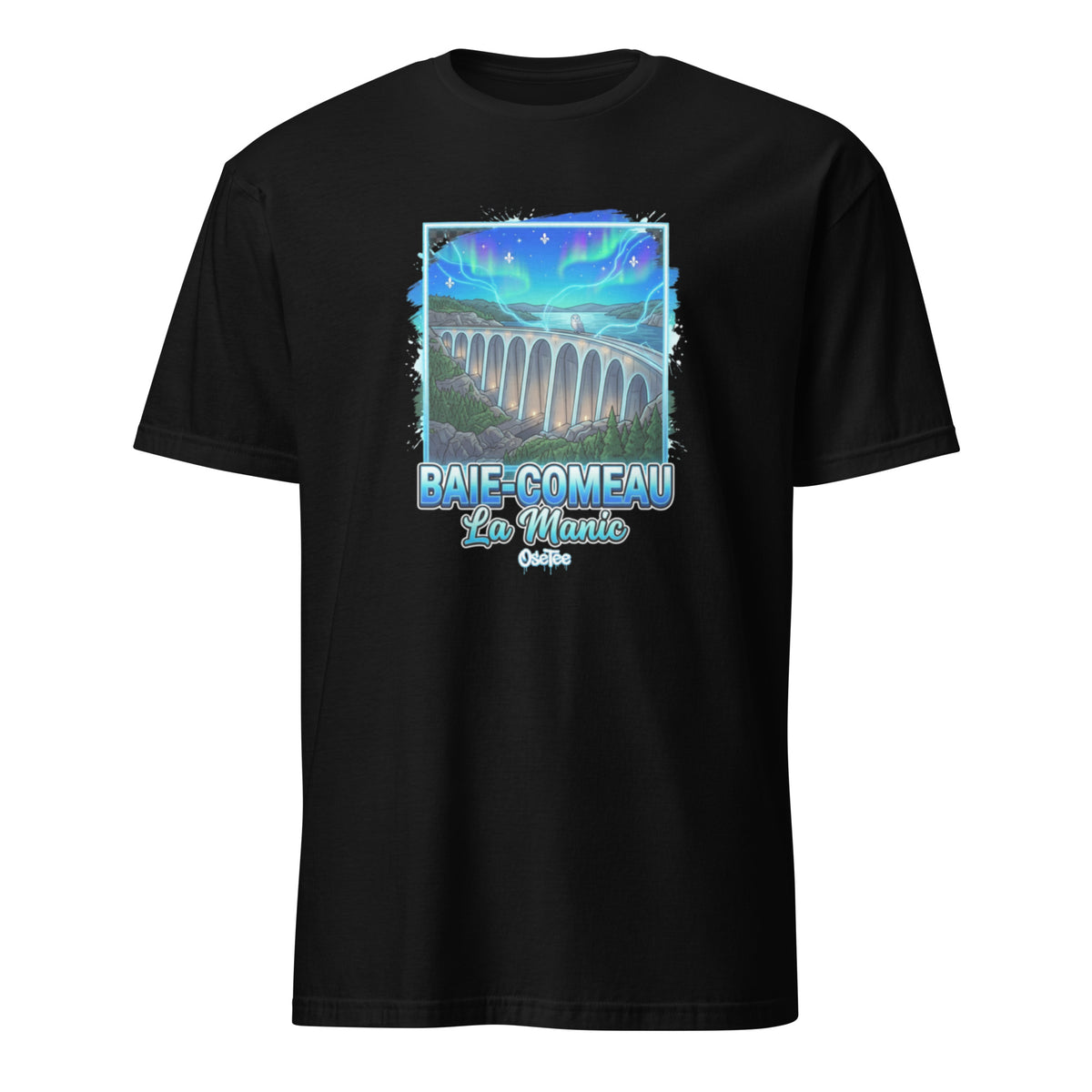 OseTee Baie-Comeau T-shirt, Black – T-shirt Baie-Comeau noir, Côte-Nord, Québec