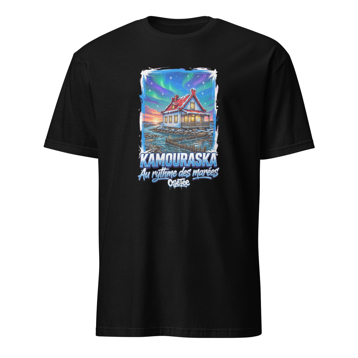 OseTee Kamouraska T-shirt, Black – T-shirt Kamouraska noir, Bas-Saint-Laurent, Québec