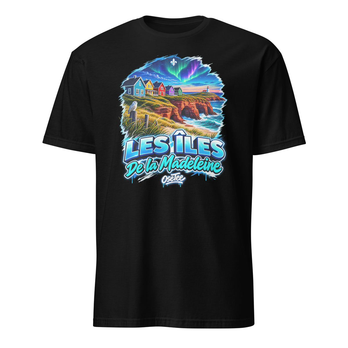 OseTee Îles-de-la-Madeleine T-shirt, Black – T-shirt Îles-de-la-Madeleine noir, Québec