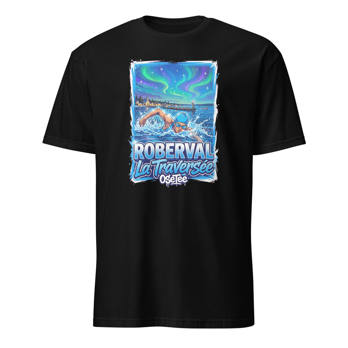 OseTee Roberval T-shirt, Black – T-shirt Roberval noir, Saguenay–Lac-Saint-Jean, Québec