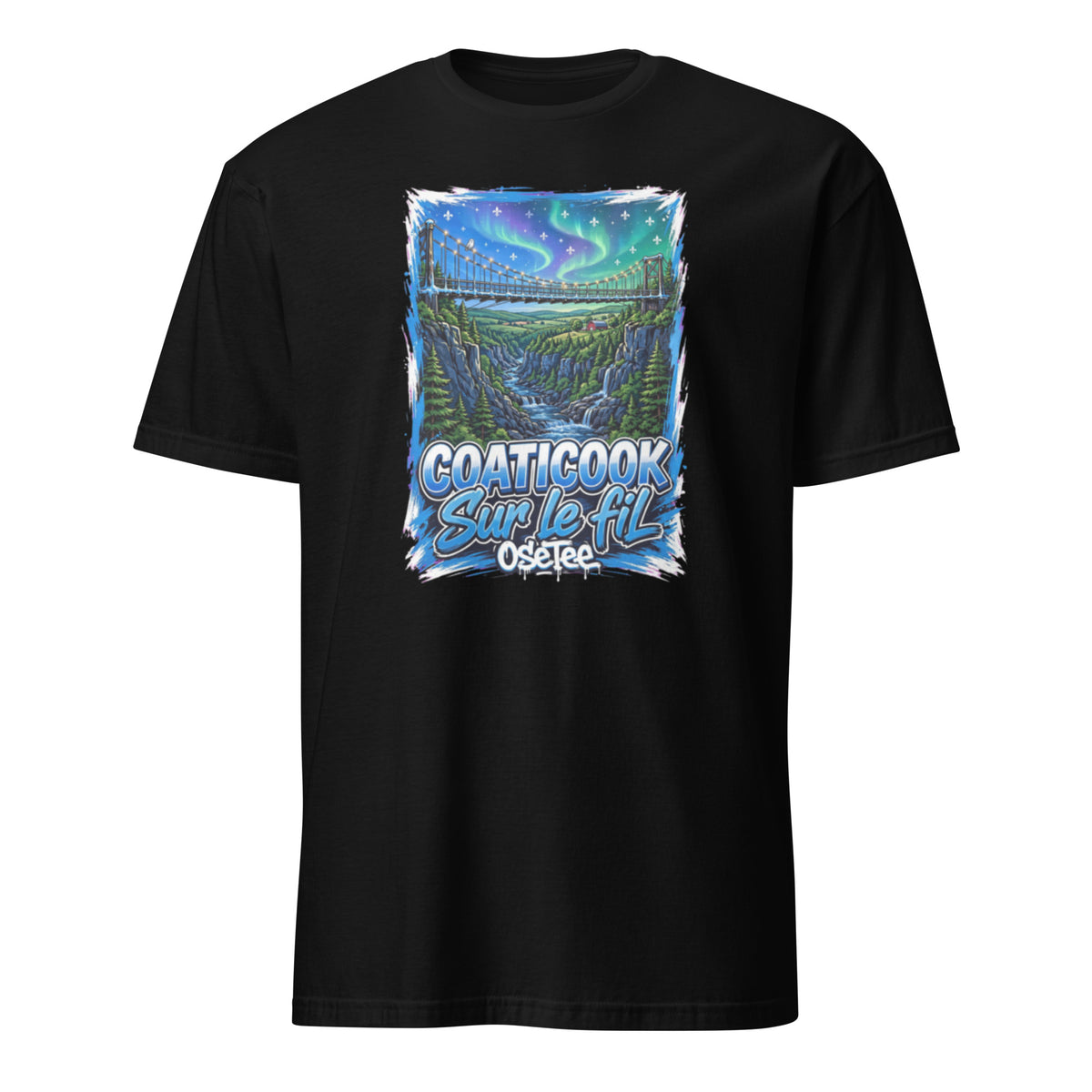 OseTee Coaticook T-shirt, Black – T-shirt Coaticook noir, Cantons-de-l'Est, Québec