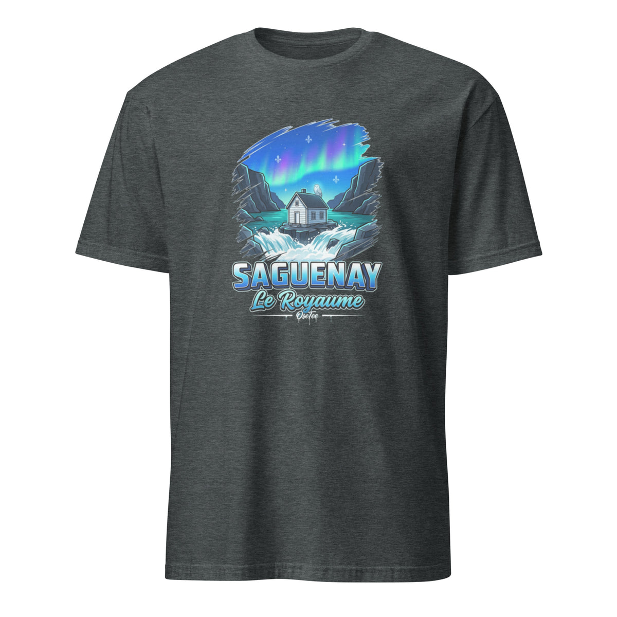 OseTee Saguenay T-shirt, Dark Heather – T-shirt Saguenay gris chiné foncé, Saguenay–Lac-Saint-Jean, Québec