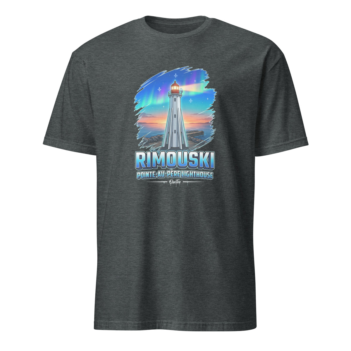 OseTee Rimouski T-shirt, Dark Heather – T-shirt Rimouski gris chiné foncé, Bas-Saint-Laurent, Québec