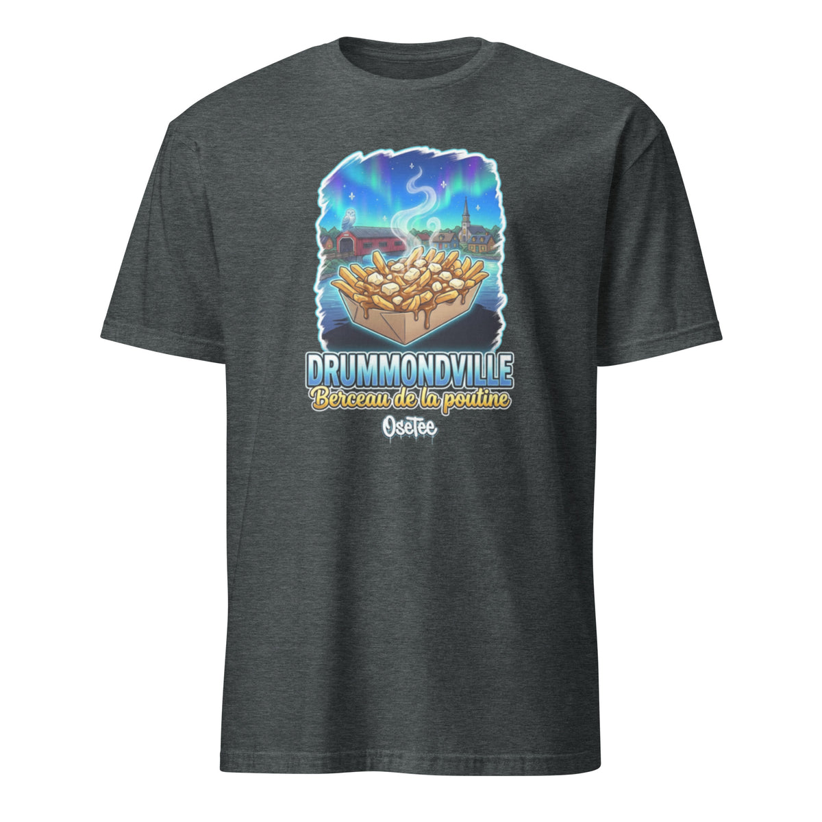 OseTee Drummondville T-shirt, Dark Heather – T-shirt Drummondville gris chiné foncé, Centre-du-Québec, Québec