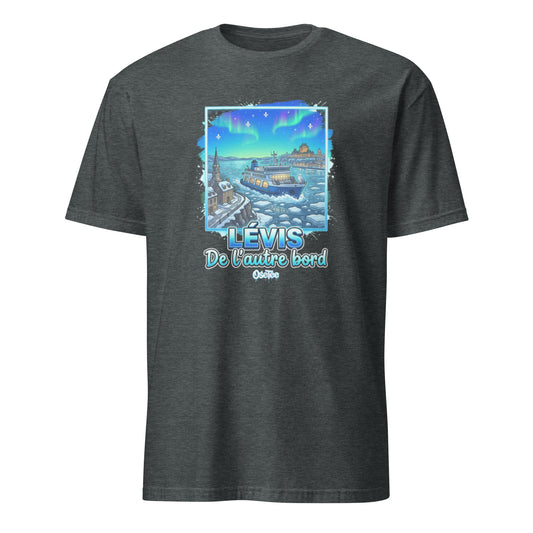 OseTee Lévis T-shirt, Dark Heather – T-shirt Lévis gris chiné foncé, Chaudière-Appalaches, Québec