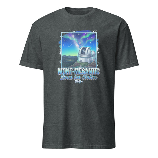 OseTee Mont-Mégantic T-shirt, Dark Heather – T-shirt Mont-Mégantic gris chiné foncé, Cantons-de-l'Est, Québec