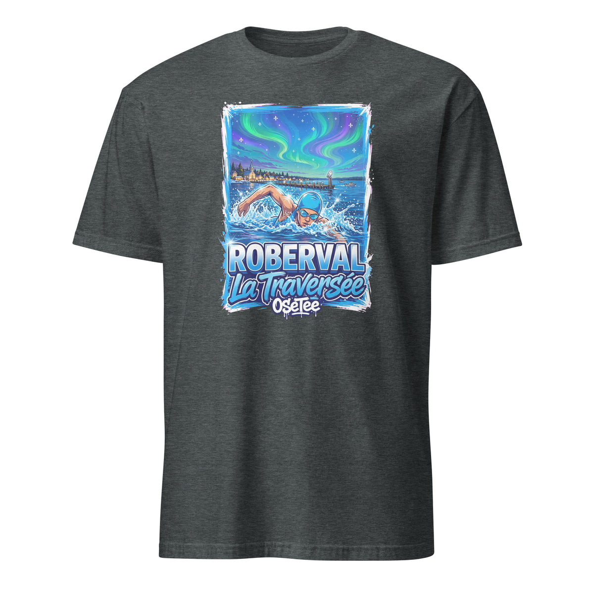 OseTee Roberval T-shirt, Dark Heather – T-shirt Roberval gris chiné foncé, Saguenay–Lac-Saint-Jean, Québec